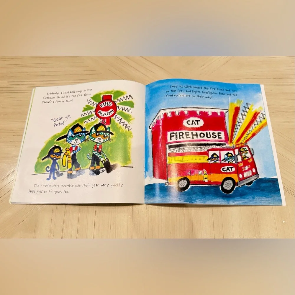 Pete the Cat Paperback Book Bundle – Firefighter Pete & Robo-Pete